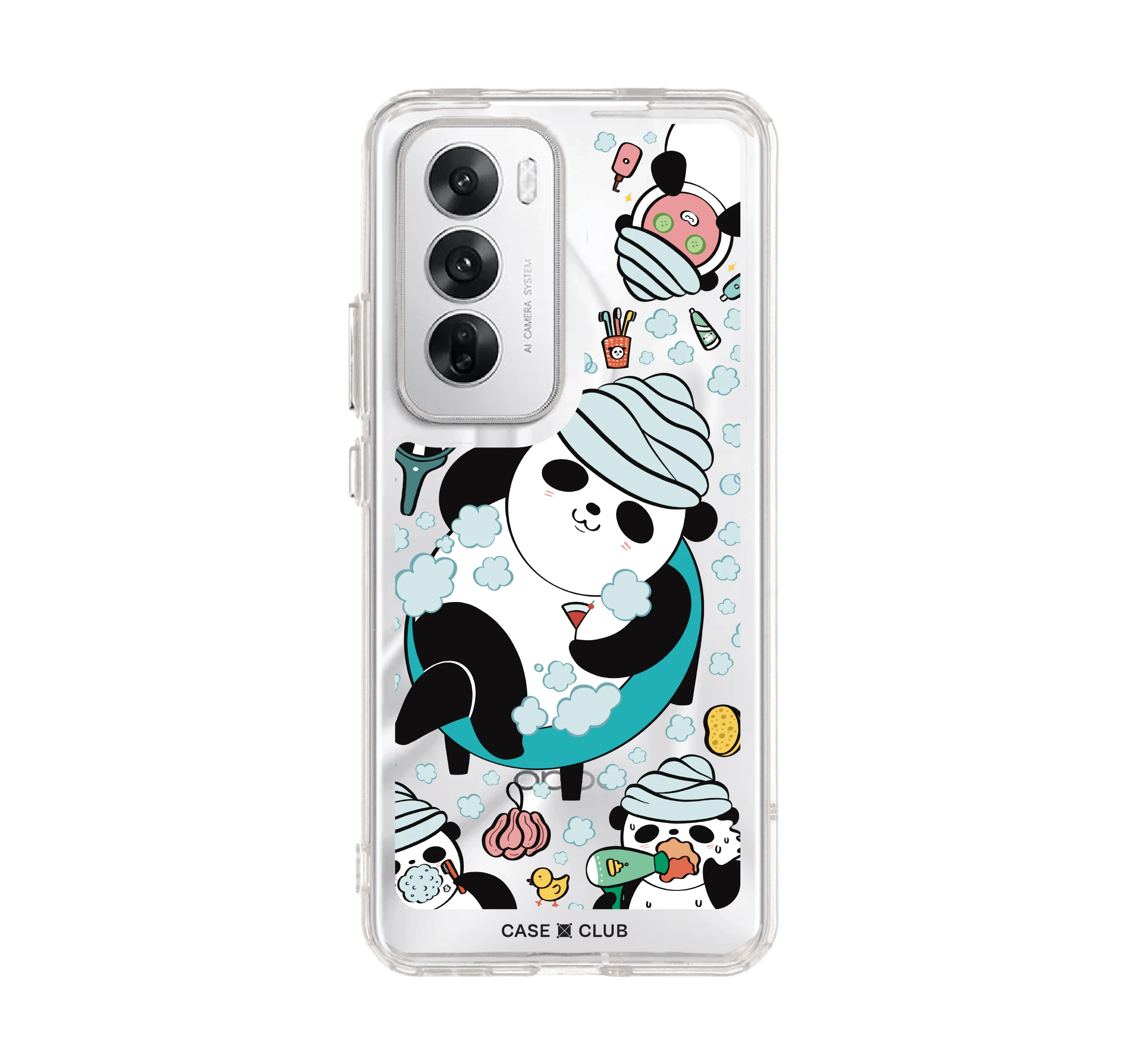 แพนด้าน้อยอาบน้ำ